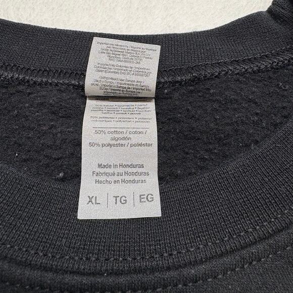 Kansas City Chiefs F%*K Tom Brady Arrowhead Logo Crewneck Sweatshirt Black XL - Picture 6 of 7